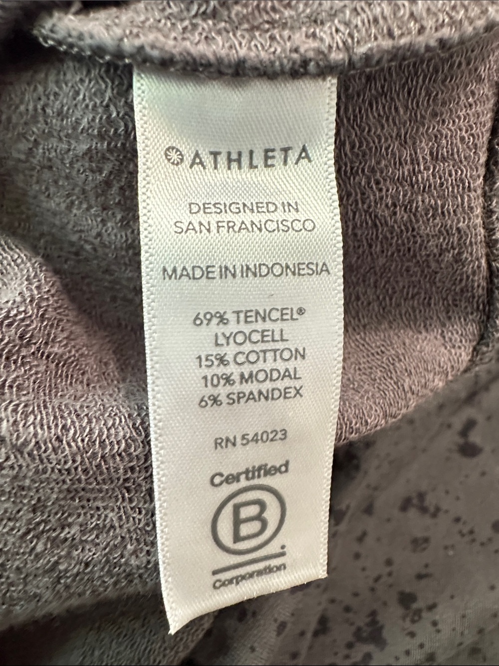 Athleta Women’s -Charcoal Black Speckled Crewneck Sweater - Picture 6 of 7